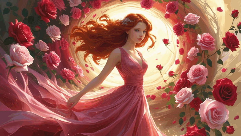 規格外の花に囲まれて